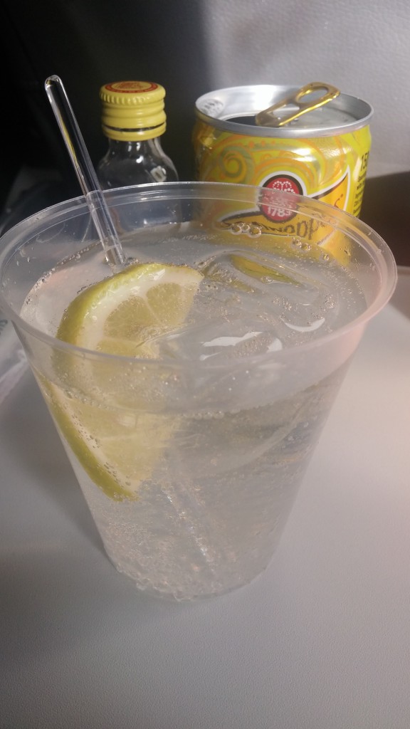 gin og tonic på british airways