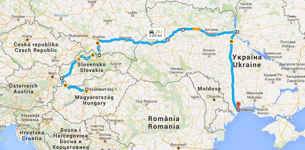 Rejse i april: Fra Budapest til Odessa